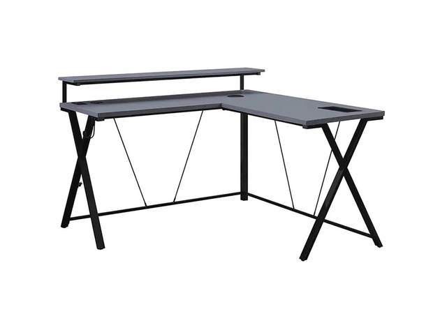 DesignLab CKP5454GLD Checkpoint Battlestation L Shaped Gaming Desk