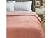 Zakary Flannel Reversible Heathered Sherpa Throw Blanket 60" x 80" / Blush