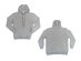 Heated Hoodie With Rechargeable Battery (Grey/Large)