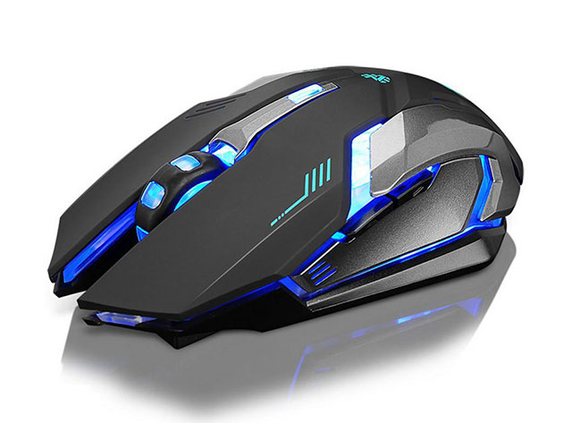 Ninja Dragon Stealth 7 Wireless Silent LED Backlit Mouse (Black)