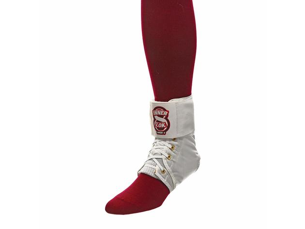 Swede-O Inner Lok 8 Lace-Up Ankle Brace, X-Small Size: Men's 3-5 Inches and Women 4-6 Inches, White