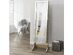 Radiant Cheval Mirror Jewelry Armoire Beige