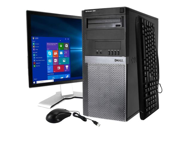 Dell Optiplex 980 Tower Computer PC, 3.20 GHz Intel i5 Quad Core Gen 1, 8GB DDR3 RAM, 1TB Hard Disk Drive (HDD) SATA Hard Drive, Windows 10 Home 64bit (Renewed)