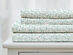 4-Piece Floral Print Microfiber Sheet Set (Chamblee Blue/Queen)