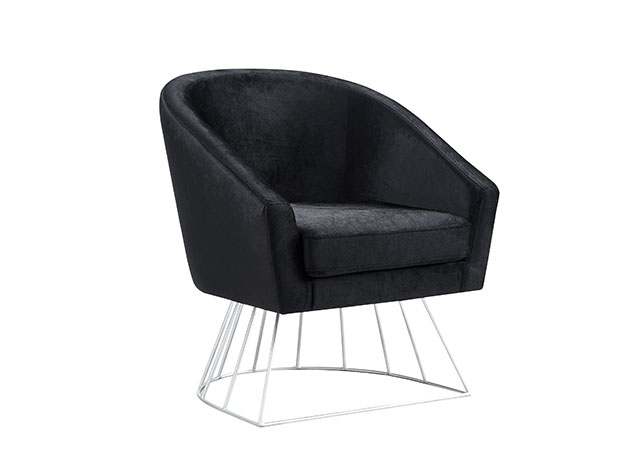 Adalene Velvet Accent Chair