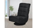 Costway Gaming Chair Fabric 5-Position Folding Lazy Sofa 360 Degree Swivel Black - Black