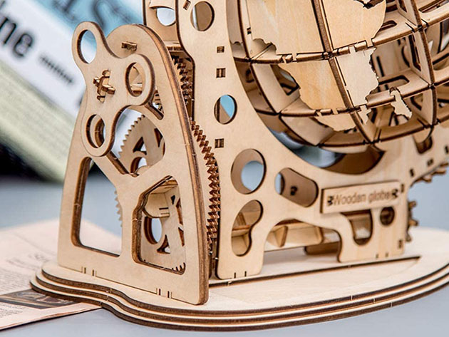 DIY 3D Wood Craft Jigsaw Puzzle Kit (Globe)