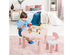 Costway 5in1 Kids Activity Table Chair Set AR Function Water Building Block Craft Table - Pink
