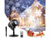 Costway Christmas Rotating Snowfall Projection Lights with Remote Control for Party