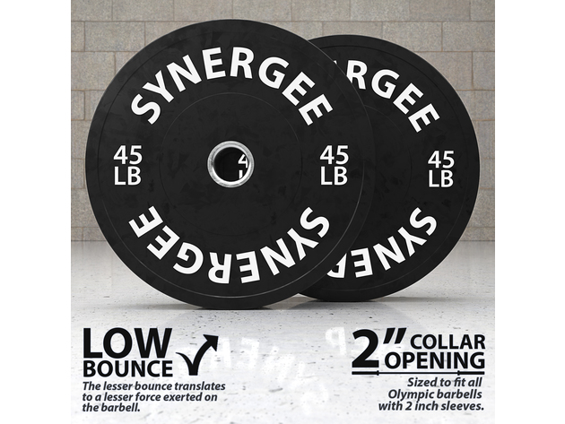 Synergee Bumper Plates - 45lbs Pair