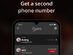 Hushed Private Phone Line: 1 Line (1000 Mins or 6000 SMS)