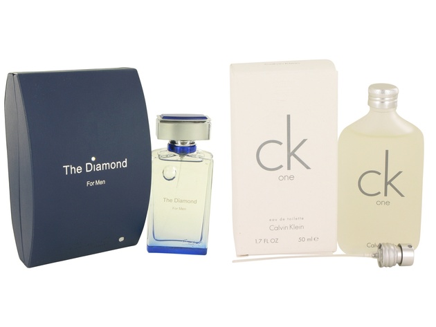 Gift set  The Diamond by Cindy C. Eau De Parfum Spray 3.4 oz And  CK ONE EDT Pour/Spray (Unisex) 1.7 oz