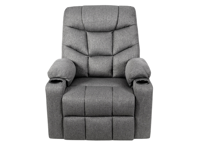 Costway Lift Chair Electric Power Recliner w/Remote and Cup Holder Living Room Furniture - Gray