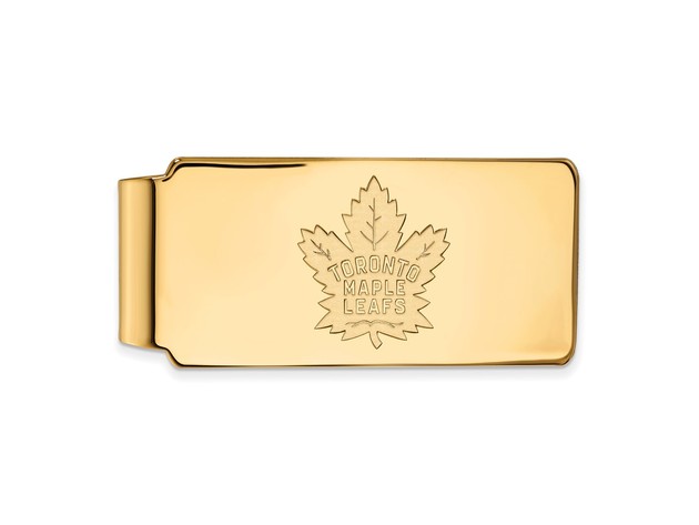 14k Yellow Gold NHL Toronto Maple Leafs Money Clip