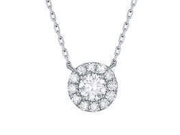 Lab-Grown Diamond Necklace in 10K White Gold