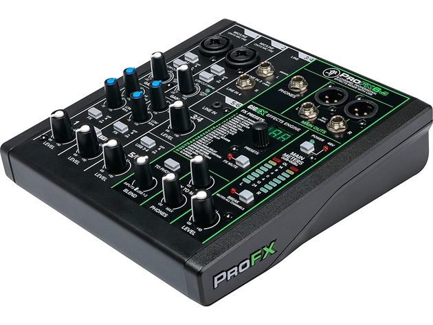 Mackie ProFX6v3 Series, 6-Channel Professional Effects Mixer with USB