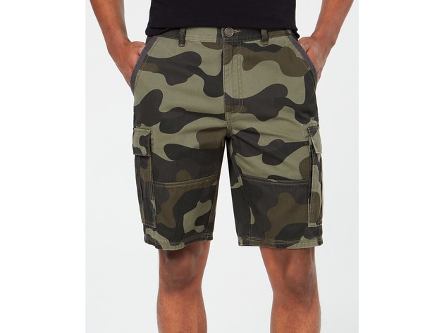 American Rag Men's Camo Cargo Shorts Olive Size 31