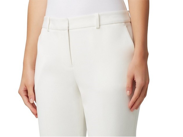 Tahari Asl Women's Straight-Leg Dress Pants White Size 18