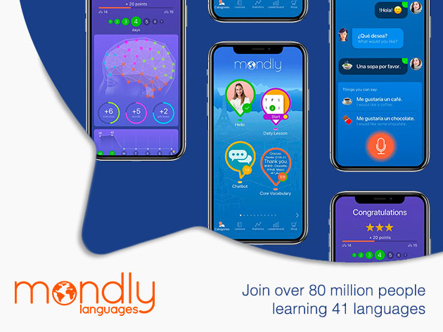 Mondly: Lifetime Subscription (All Languages) (Updated)
