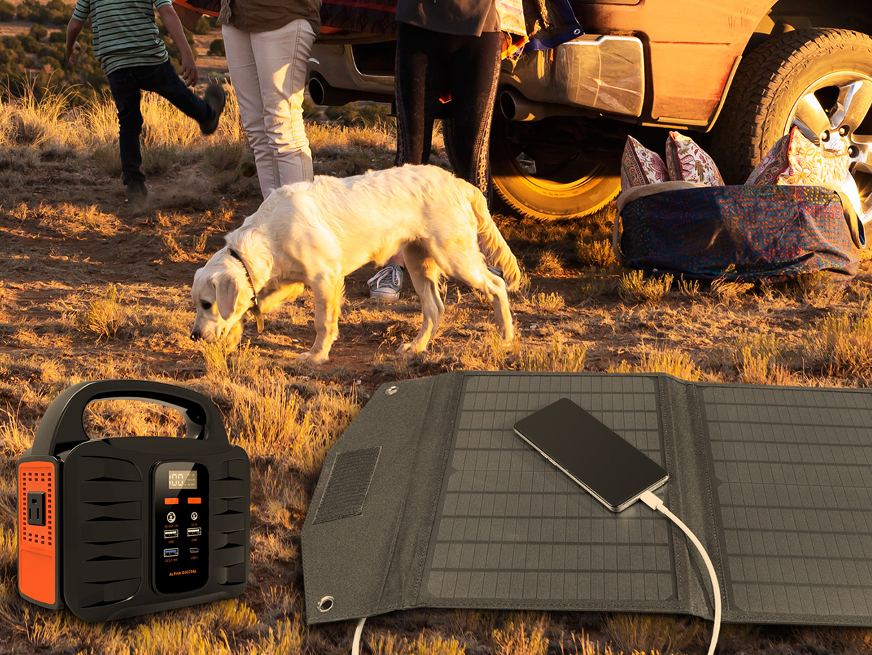 Sungale 155W Portable Power Station & Solar Panel Bundle