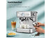 Costway Semi-Auto Espresso Machine Maker Water Tank Pump Pressure w/ Milk Frother Wand - Silver