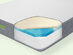 GhostBed® 11" Memory Foam Cooling Mattress (Split King) + Adjustable Base
