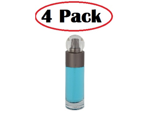 4 Pack of perry ellis 360 by Perry Ellis Eau De Toilette Spray (unboxed) 1 oz