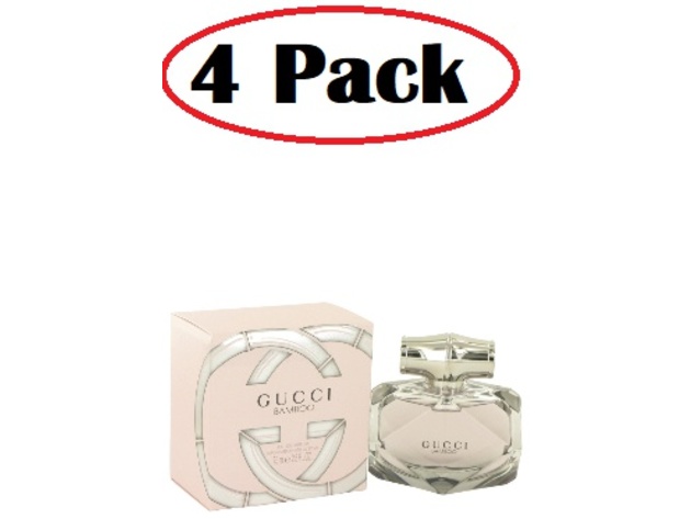4 Pack of Gucci Bamboo by Gucci Eau De Parfum Spray 2.5 oz