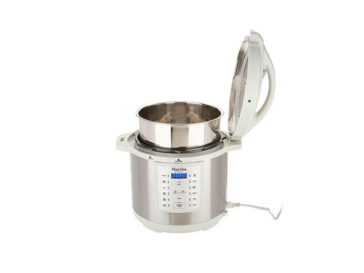 Buy Martha Stewart 8-qt 7-in-1 Digital Stainless Steel Pressure Cooker  Model K48342 by Nobody Lower on Dot & Bo