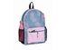 Ivory Ella 17" Lovely Paisley Backpack with Adjustable Padded Shoulder Straps and Top Carrying Handle, Slate Blue/Magenta