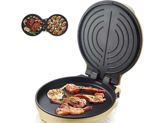 Bear 11.8'' Electric Round Nonstick Griddle Frying Pan