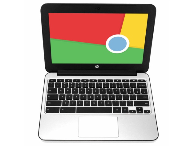 HP Chromebook V2W30UT 11" Laptop, 2.16GHz Intel Celeron, 2GB RAM, 16GB SSD, Chrome (Renewed)