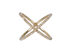 XO Pave Ring in Gold (Size 9)
