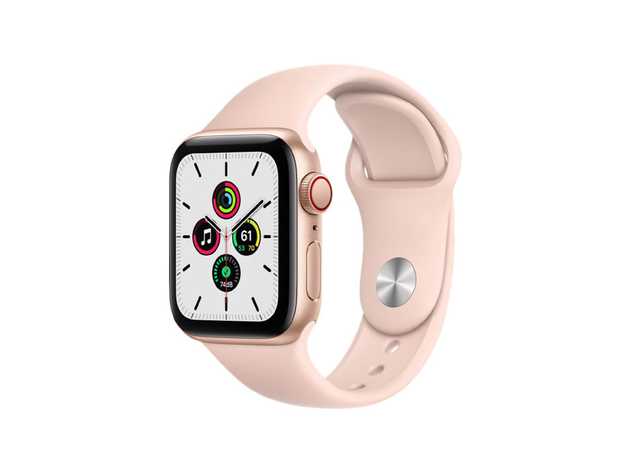 Apple Watch Series SE (2020) 44mm Aluminum with Silicone Band (Refurbished Grade B: GPS + Cellular)