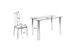 Costway 5 Piece Dining Set Table and 4 Chairs Glass Metal Kitchen Breakfast Furniture
