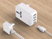 Universal Travel Adapter and USB Charger