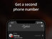Hushed Private Phone Line: 1 Line (1000 Mins or 6000 SMS)