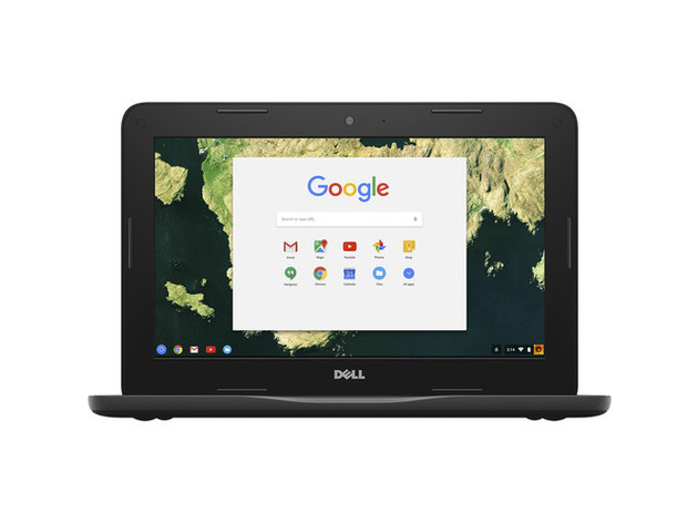 Dell Chromebook 3180 Tablet Computer, 1.60 GHz Intel Celeron, 4GB DDR3 RAM, 16GB SSD Hard Drive, Chrome, 11" Screen (Renewed)
