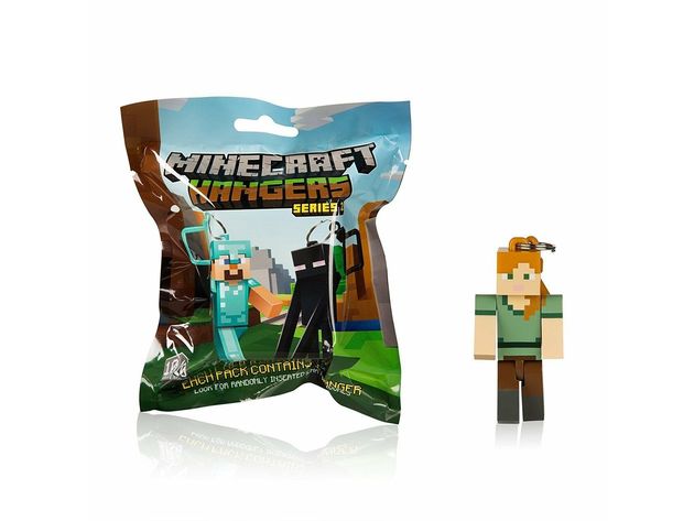 Minecraft Hanger Keychain (1Pc Random Unopened Pack) - Series 2