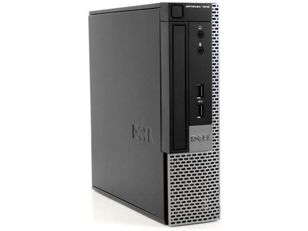 Dell Optiplex 7010 Ultra Small Form Factor Computer PC, 3.1 GHz Intel Core i3, 4GB DDR3 RAM, 250GB SATA Hard Drive, Windows 10 Professional 64 bit (Renewed)