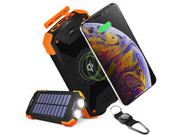 HyperGear Solar 10000mAh Qi Wireless Charger Power Bank