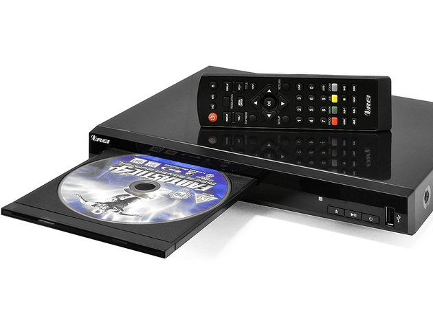 Region Free Blu Ray Player by OREI - Multi Zone 1, 2, 3, 4, 5, 6 Travel Video Player - BluRay Zone A, USB Input, RCA Input - Remote Control - Dual Voltage