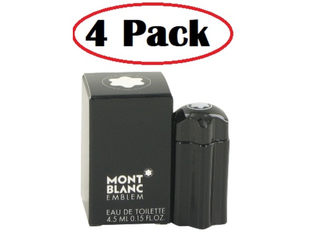 4 Pack of Montblanc Emblem by Mont Blanc Mini EDT .15 oz