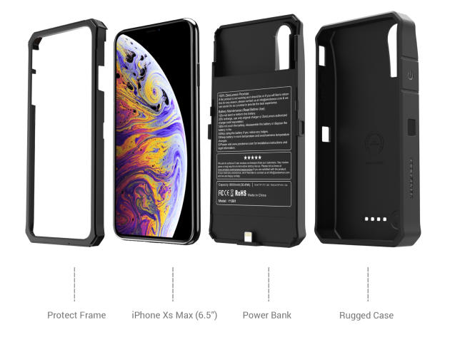 iPhone XS Max 6.5'' 8,000mAh Battery Case 