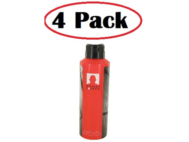 4 Pack of MICHAEL JORDAN by Michael Jordan Body Spray 6 oz