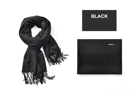 Lavisha Cashmere-Blend Shawl (Black)