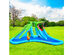 Costway Inflatable Kid Crocodile Bounce House Dual Slide Climbing Wall Splash Pool w/Bag