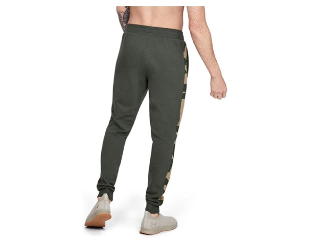 Under Armour Men's Rival Fleece Camo Joggers Green Size 2 Extra Large