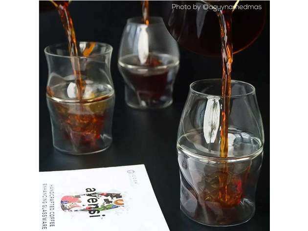 AVENSI Coffee Enhancing Glassware 3-Piece Complete Set