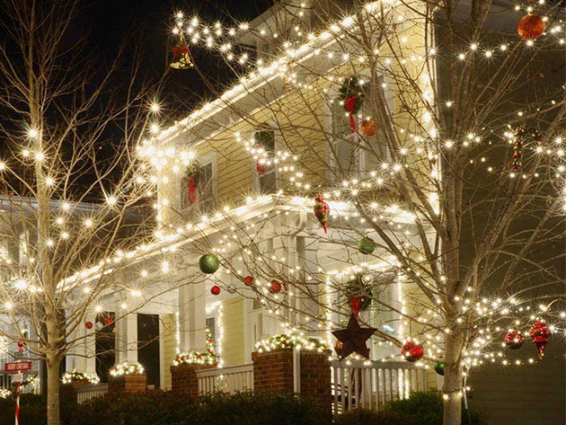 100-LED Solar Christmas String Lights (White) | Joyus